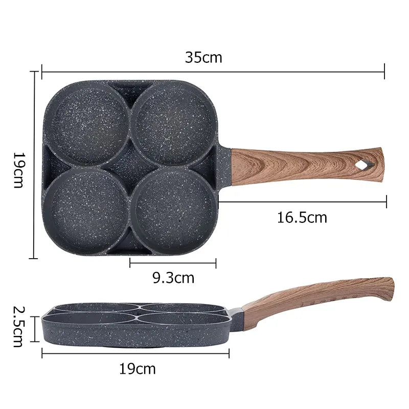 4 Hole Egg Frying Pan