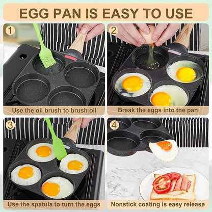 4 Hole Egg Frying Pan