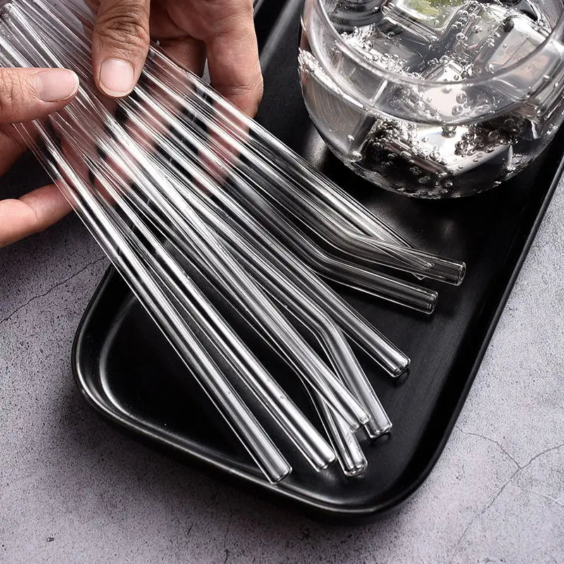 8mm Clear Glass Straws